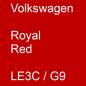 Preview: Volkswagen, Royal Red, LE3C / G9.